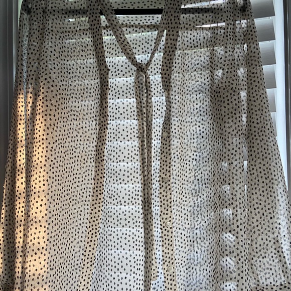 Sheer Polka Dot Top - Picture 3 of 4